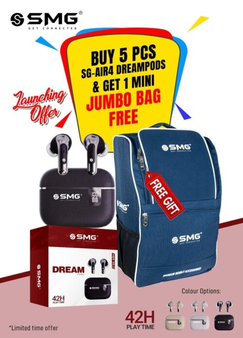 SMG AIR4 WIRELESS BLUETOOTH EAR BUDS - Image 6