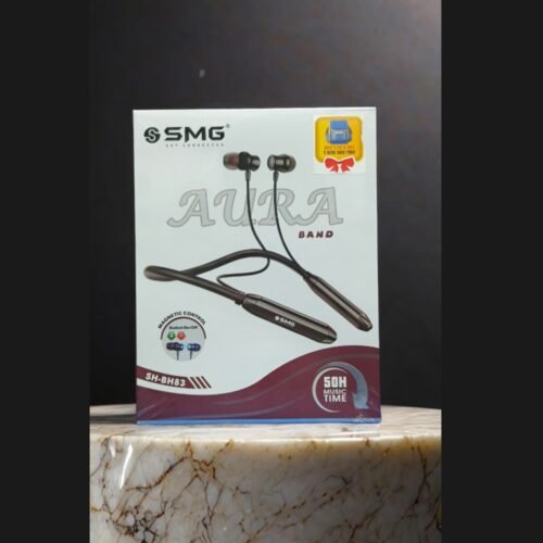 SMG BH83 AURA BANK 50H WIRELESS BLUETOOTH NECKBAND BUY 1 PCS GET 1 MINI BAG FREE
