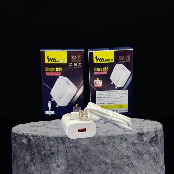 SM Z5 SM GOLD 2.4A MOBILE CHARGER