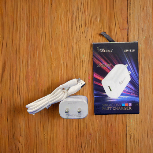SM Z16 SM GOLD 2.6A  MOBILE CHARGER (BUY 10 GET 1 BOTTAL FREE)