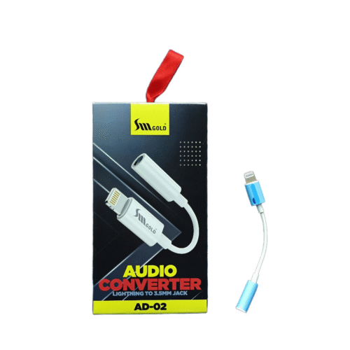 SM AD02 SM GOLD IPHONE WARKING EARPHONE JACK