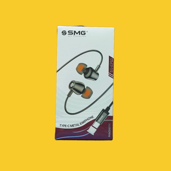 SMG EP03 TYPE C METAL MEGNETIC EARPHONE BUY 10 PCS AND GET 1 MINI BAG FREE