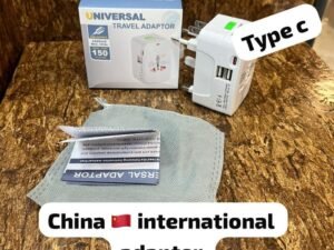 INTERNATIONAL UNIVERSAL ADAPTER WITH 2USB AND 1 TYPEC PORT