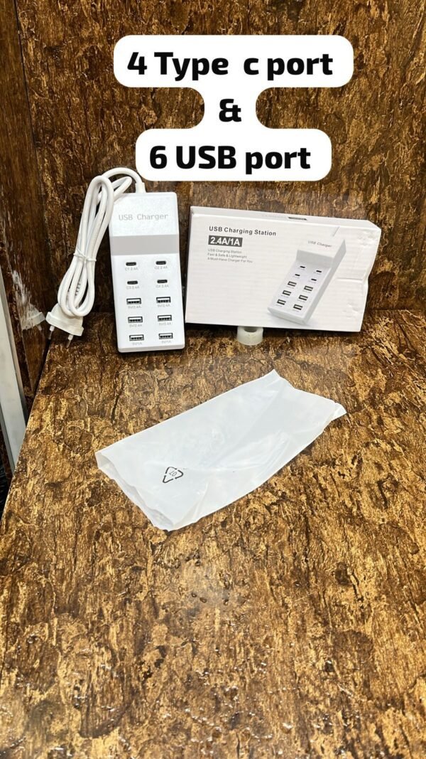 10 PORT HUB 4 TYPEC AND 6 USB PORT HUB