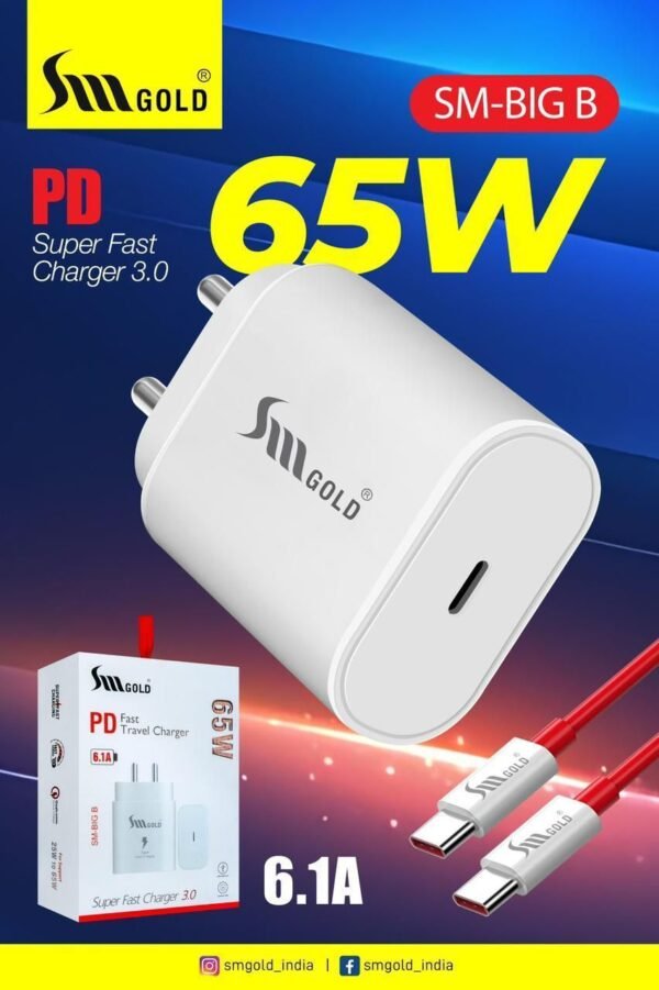 SM GOLD SM BIG-B 65W QUCIK PD CHARGER
