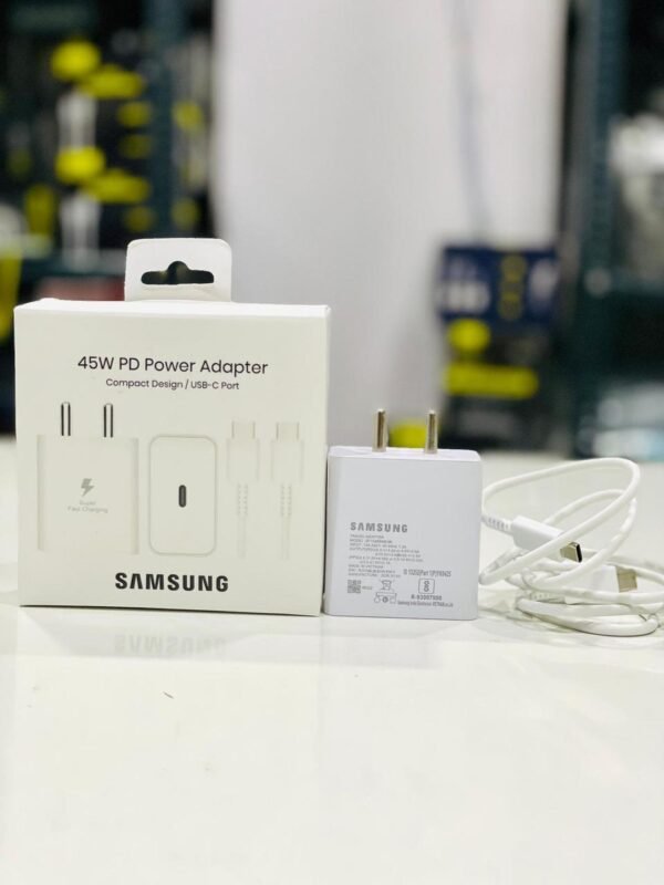 SAM SUNG 45W CHARGER (1 YEAR GARRENTY)