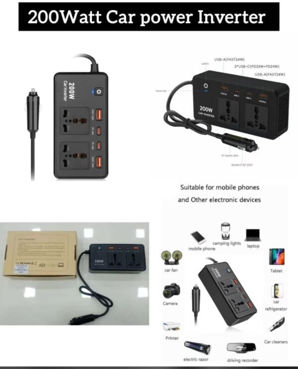 DC TO AC 200w CAR POWER INVERTOR