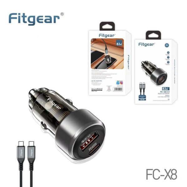 FITGEAR FG-X8 83w CAR PD CHARGER