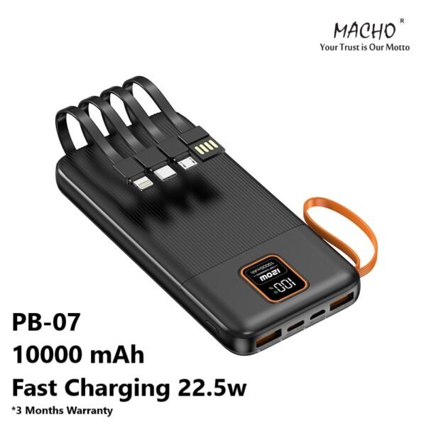 MACHO PB-07 10000 MAH SUPER FAST POWER BANK