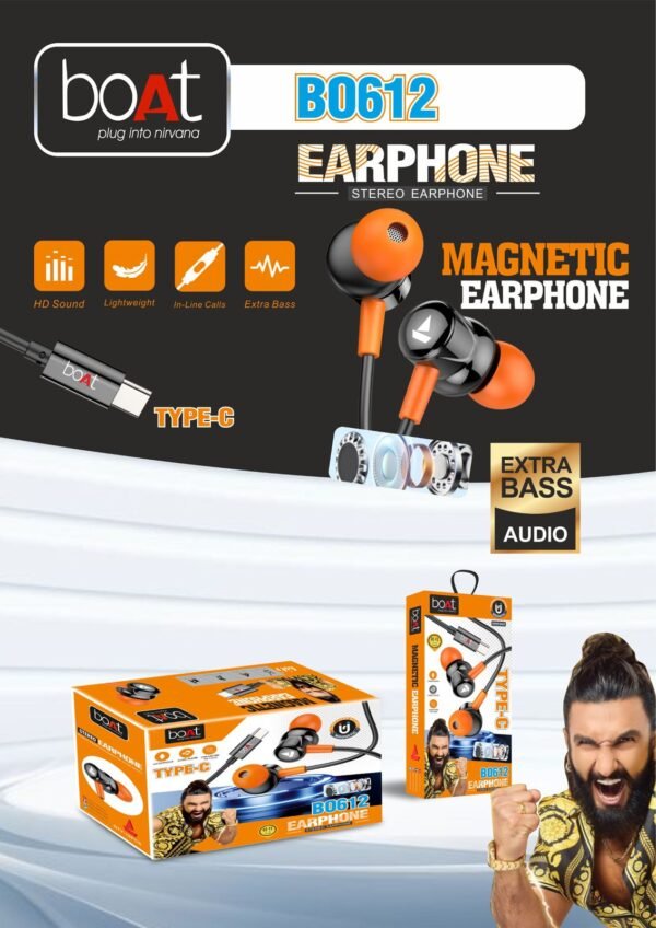 SMG BO612 TYPEC MAGNET EARPHONE