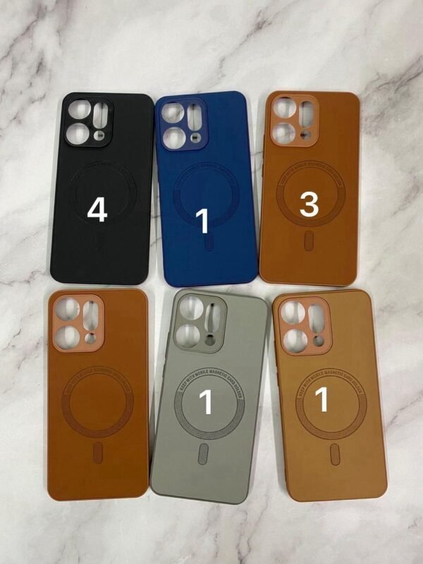 Magsafe print leather case