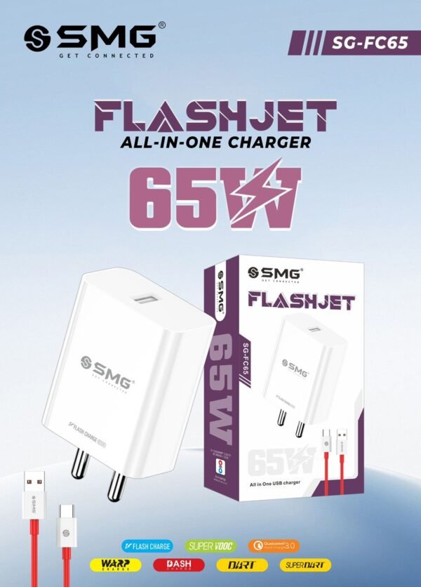 SMG SG-FC65 FLASHJET 65W FAST CHARGER