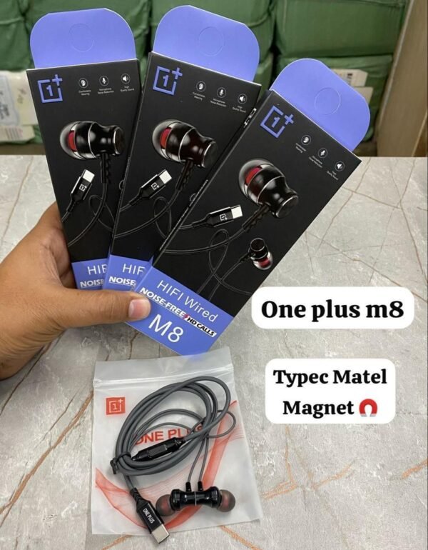 SMG 1+ M8 TYPEC METAL MEGNET EARPHONES