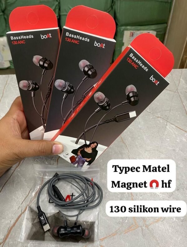 SMG BO AT BASSHEADS 130ANC TYPEC METAL EARPHONES