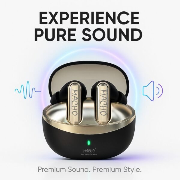 MACHO BUDS 311 PRO IN ANC MODE 6 MONTH GARRENTY