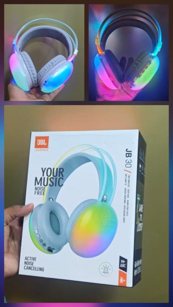 JBL RGB JB30 WIRELESS HEADPHONES