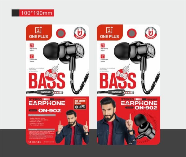 1+ ON-902 3.5MM MAGNET + COTOON WIRE EARPHONE