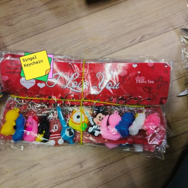 Singal teddy keychain