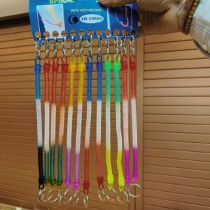 Spiral keychain with keyholder keychain