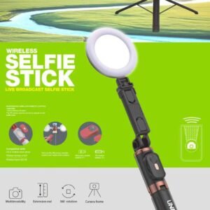 Unme Z505 Selfie stick with Light