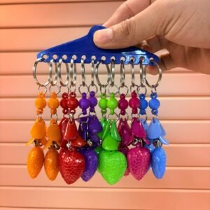 Multy design mix colour keychain