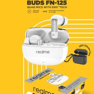 Realme Boat FN 125 Earbuds In 6 Month Guarantee With Silicon Cover Free in Box
