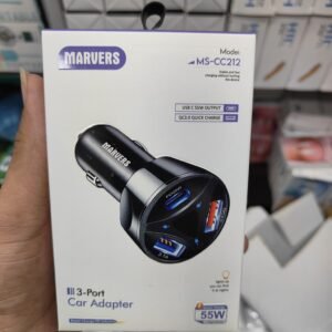 Marvers 55w 2 Usb+1 pd car Adapter