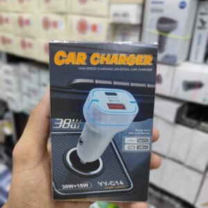 Yy c14 38w 2 Usb+ 1Pd Fast Car Charging Adapter