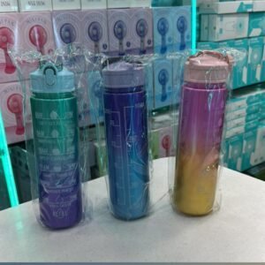 Motivational Time Marker Rainbow Water Bottel