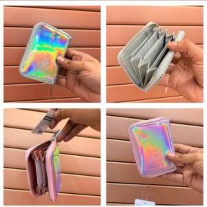 Holographic Zip Mini Wallet