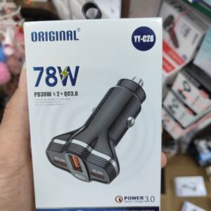 Yy c28 78w 2Usb+1 Pd car charging Udapter High Quality