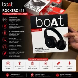 Boat Rockerz 411 Wireless Bluetooth Headphones