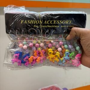 Cartoon beads keychain/ bag charm keychain c12