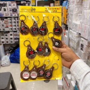 Bike logo leather keychain 3D set D5