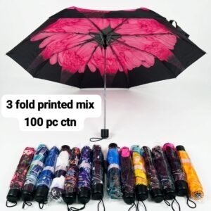 3 fold umbrella printed mix design